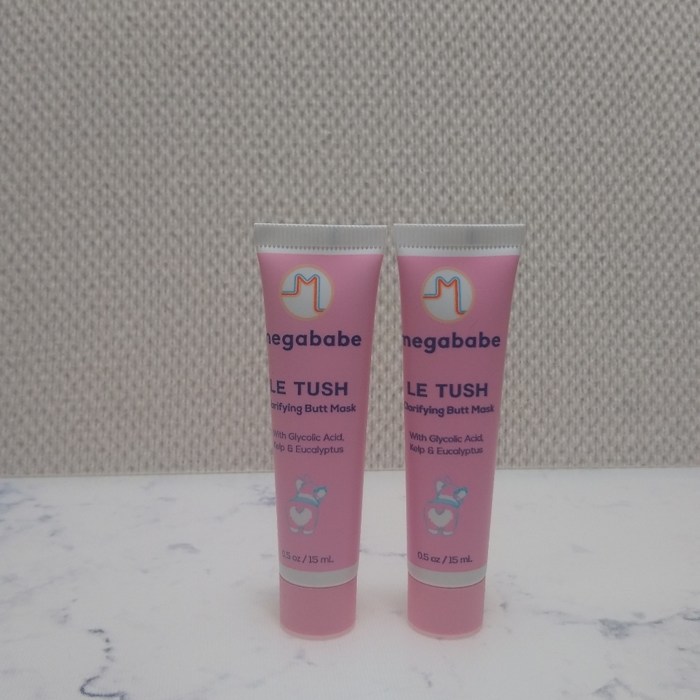 New Megababe Le Tush Clarifying Butt Mask Mini Size .5 oz